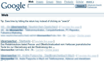 Eine gute Platzierung bei Google